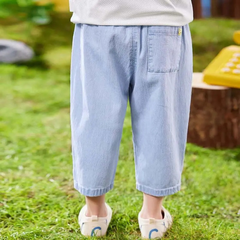 Baby Denim Pants Fashion Children Casual Soft Blue Jeans Loose Trousers Boys Girls Kids Clothes 260311