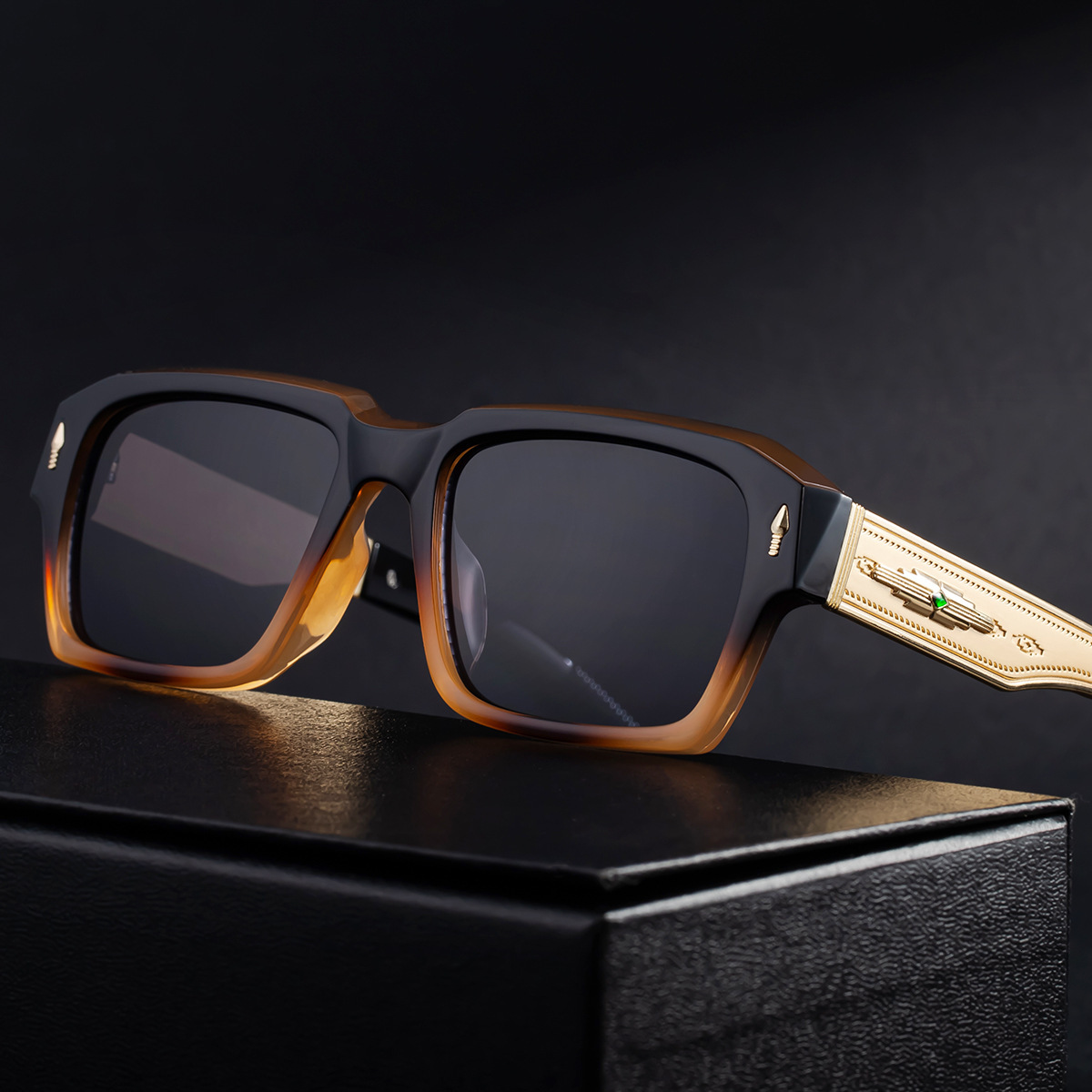 2026 New Fashion Square Polarized High-end Retro Personality Sun Protection Sunglasses for Men