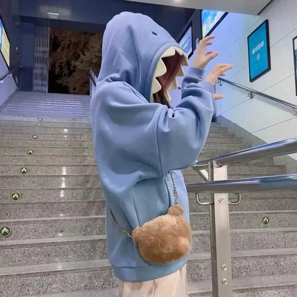 Autumn Winter New Funny Patchwork Hoodies Men and Women Kawaii Sweatshirt Fashion Casual Pullover School Oversized CloTHes M260312