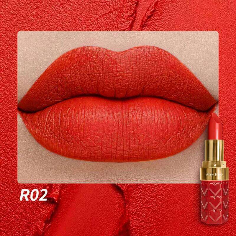Matte 4 Colors Waterproof Long Lasting Lip Stick Not Fading Sexy Nude Red Pink Velvet Lipsticks Makeup Cosmetic W260311