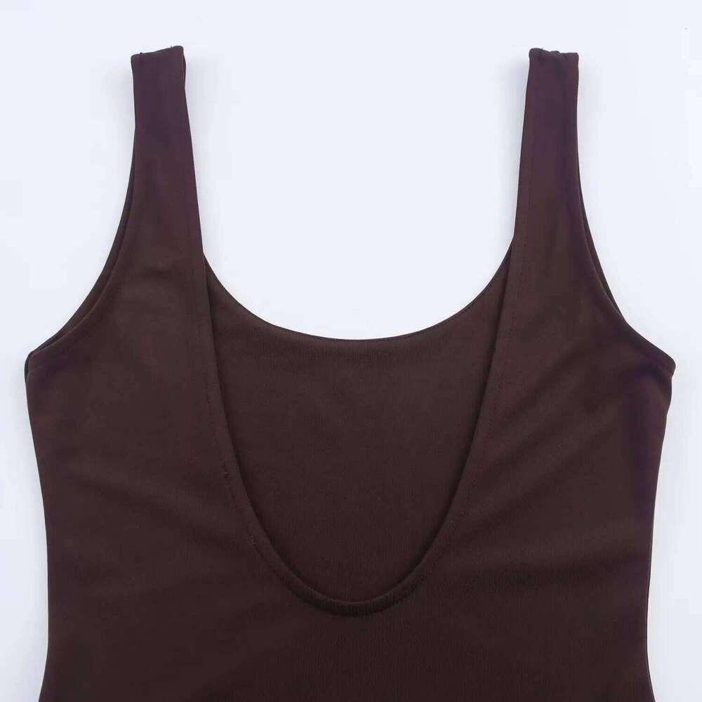 2025 Summer New Women's Wear Slim Fit Temperament Elegant Tulle Splicing Solid Color Suspender Dress C260312