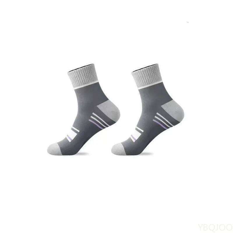 5 Pairs Lightweight breathable Mid-calf Spring Autumn men Thin Fashionable versatile Sports Socks Z260312