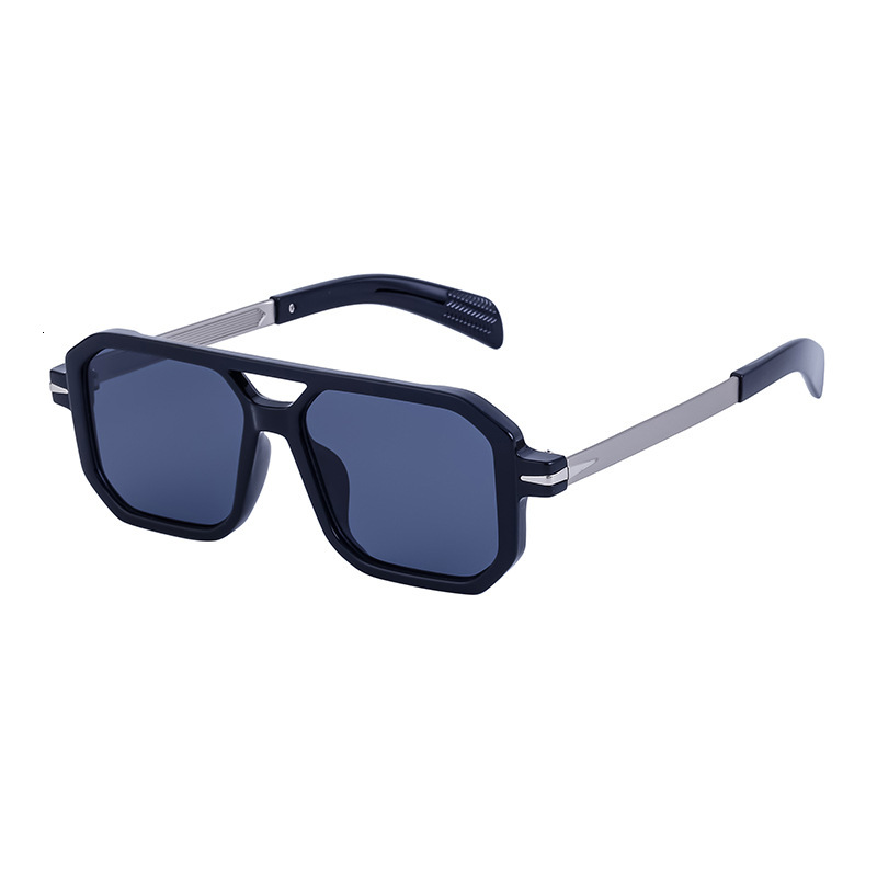 Fashionable Square Frame Polarized Driving Sunglasses for Men, Outdoor Sun Protection Sunglasses, Men's Eyewear