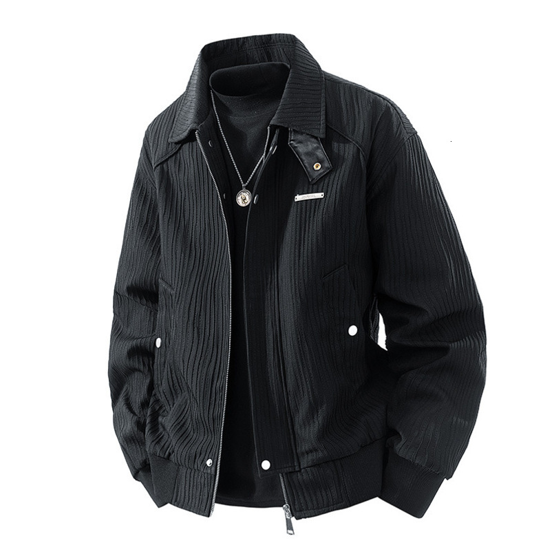 Cross-border minimalist lapel jacket men, trendy high street American workwear coat, vintage Detroit top for spring and autumn