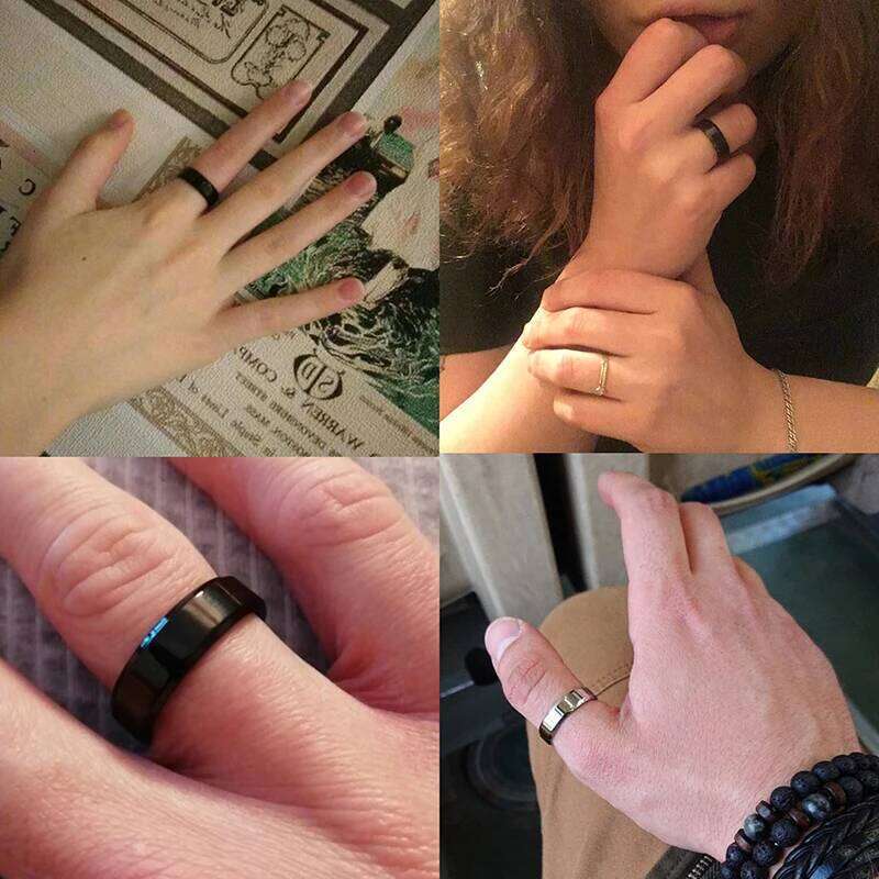 Letdiffery 6mm Simple Stainless Steel Men Ring Gold Color Women Fashion Jewelry Wholesale Size 5-13 H260312