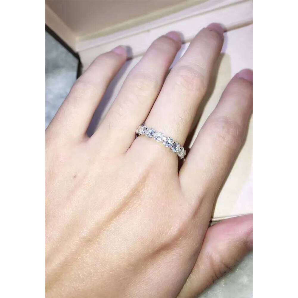 Couple Eternity 4mm Lab Diamond Ring 925 sterling silver Bijou Engagement Wedding band Rings for Women men Fine Party Jewelry H260312