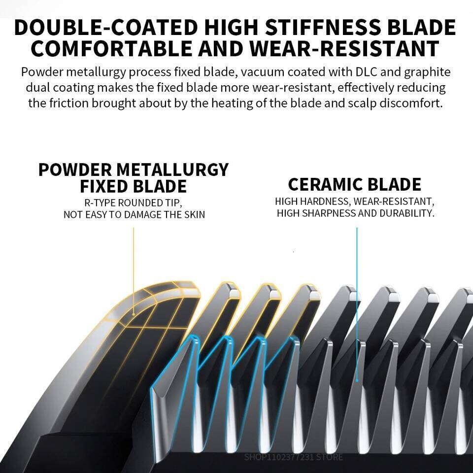 NEW MIJIA Hair Clipper 2 Cutting Machine Trimmer Professional Clippers Titanium Alloy Blade Rechargeable Barber Shaver Cutter C260312