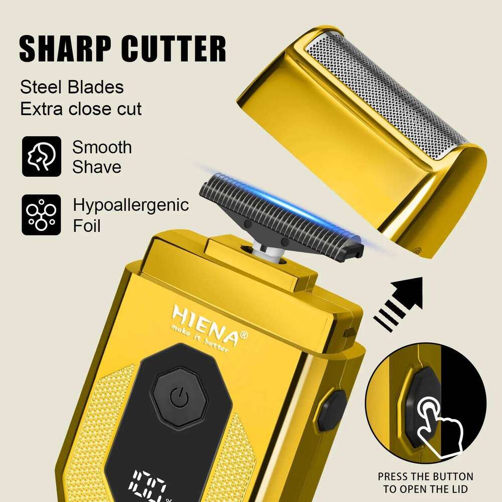 Shaver for Men Floating Blades Foil Shavers Beard Trimmer Portable Mini Electric Razor Cordless Head Shaving C260312