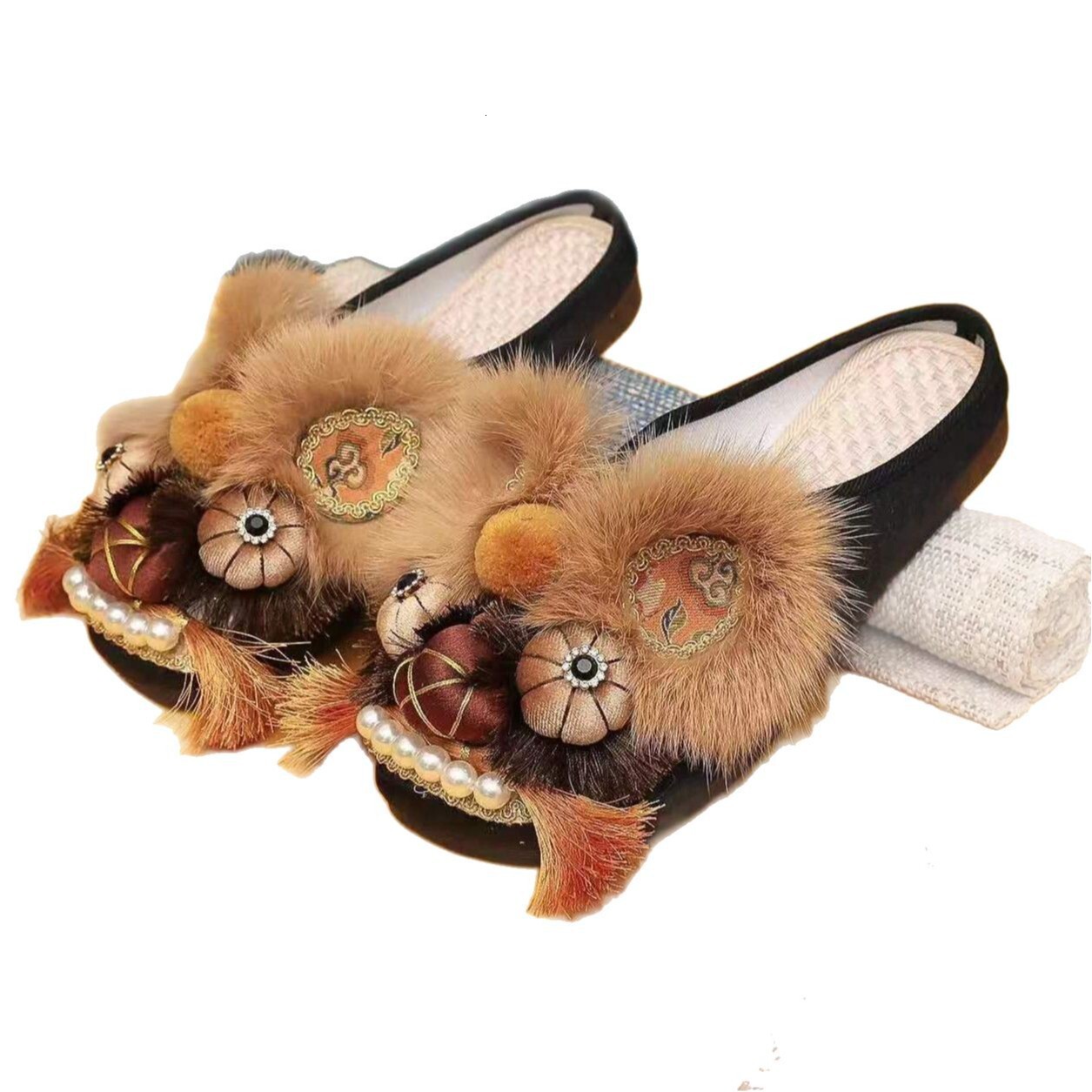 STAOXINDIKE Fashion 10A Low Heel Heel Kitten Heel Fabric Black Strap Ankle Evening Formal Wide Narrow Luxury Budget Synonyms