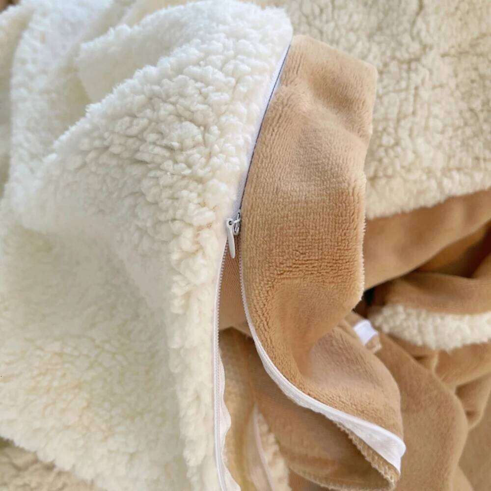 Embroidery Thickened Milk Fleece Bedding Winter Comforte Warm Bedroom Decor Quilt Cover Bed Sheet Pillowcase Four-Piece Set H260312