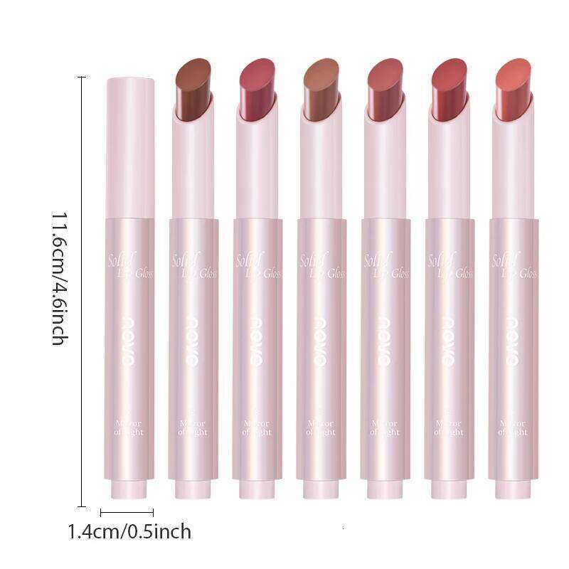 Moisturizing Mirror Lipstick, Nourishing Glaze, Long-Lasting Waterproof Non-Stick Cup, Highpigment Lip Gloss,All Skin Types W260311