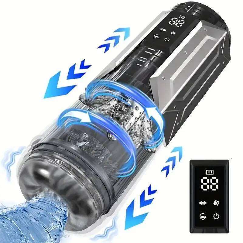 With 7 Sucking Vibrating Telescopic & Rotating Modes Automatic Vagina Male Masturbator Cup Sex Toys for Men Z260312