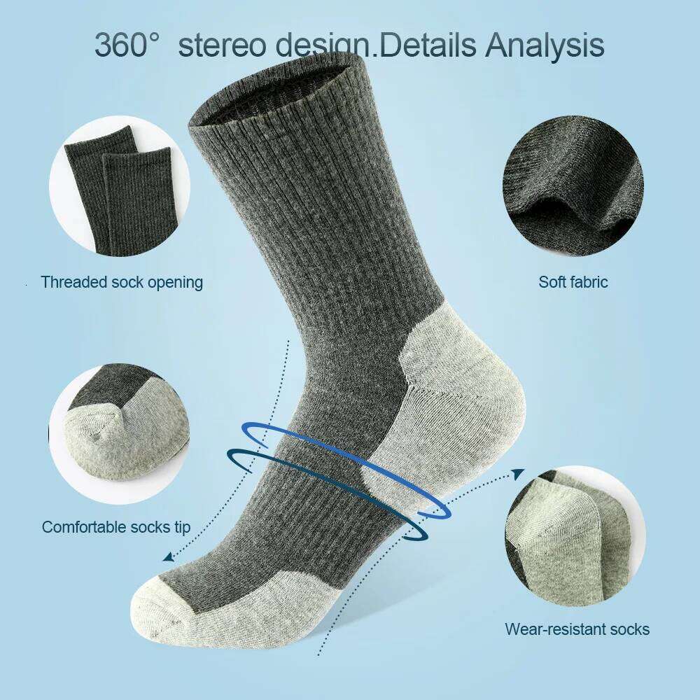 Men Cotton Breathable Long Business Harajuku Solid Gentleman Sox Sokken Outdoor Sports 5 Pairs/Lot Socks Gift Z260312