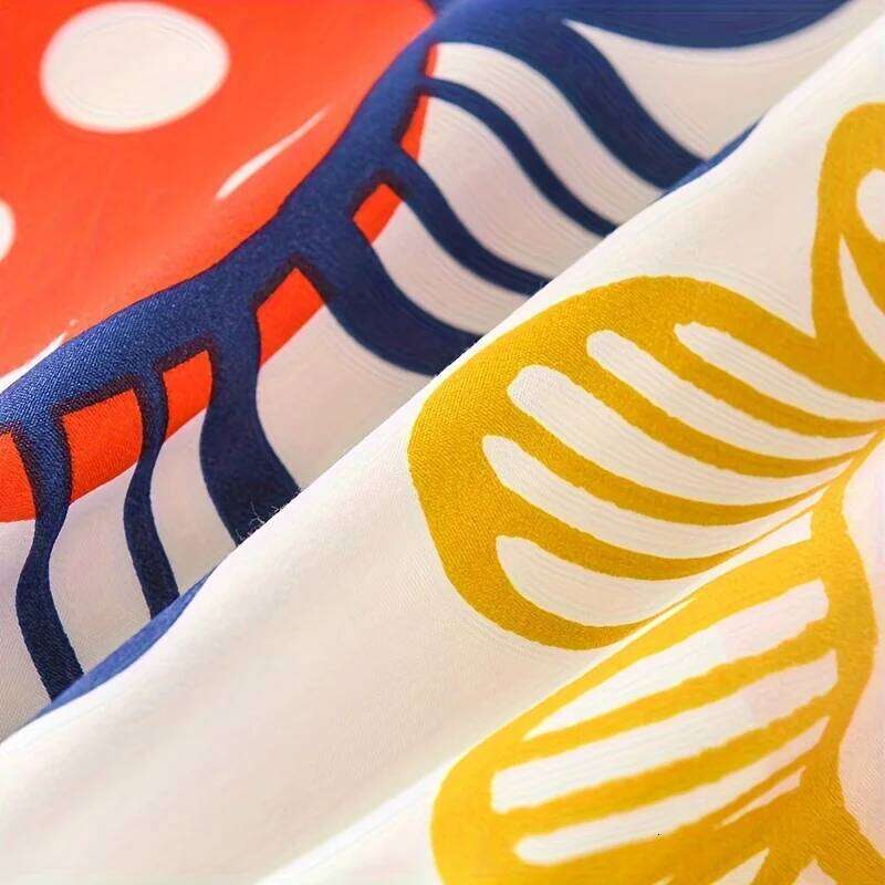 Soft Delicate Floral Pattern Styles Duvet Cover and Four Piece Sheet Set with Washed Cotton Bedding on The Bed H260312