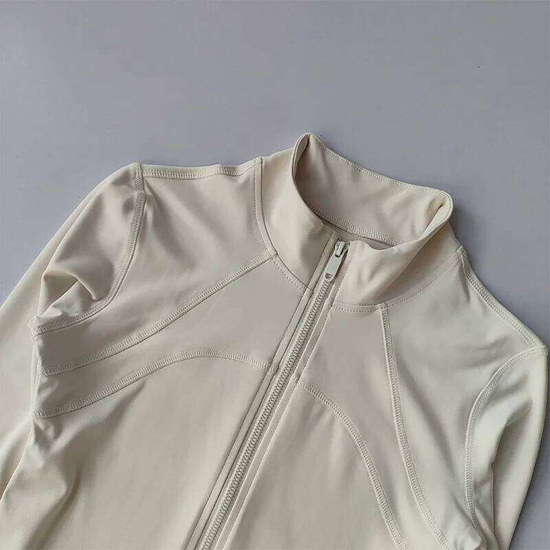 Zippered Sports Women Yoga Suits Slim Fit Training for Jogging Long-sleeved Quick-drying Cardigan Top 26Y0312