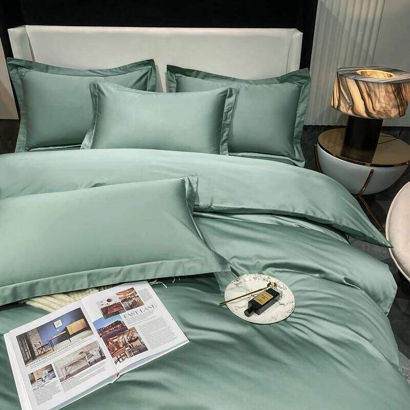 Bedding Set 100% Egyptian Cotton Duvet Cover Pillowcase Ru Europe Double Queen King Size Linen Soft Bed Sheet Sets H260312