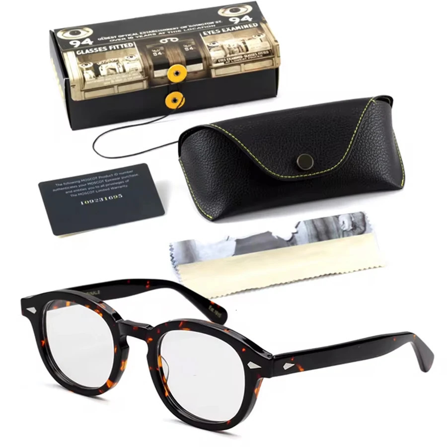 Mens Spectacle Frame Johnny Depp Style Glasses Transparent Lens er Computer Male Round Vintage Eyeglasses 260302