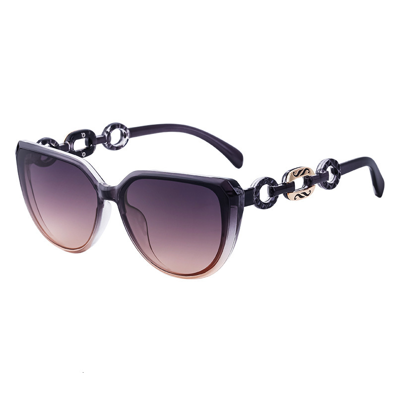2026 New Fashion Chain Cat-Eye Polarized Women, Trendy Street Style UV Protection Sunglasses for Women