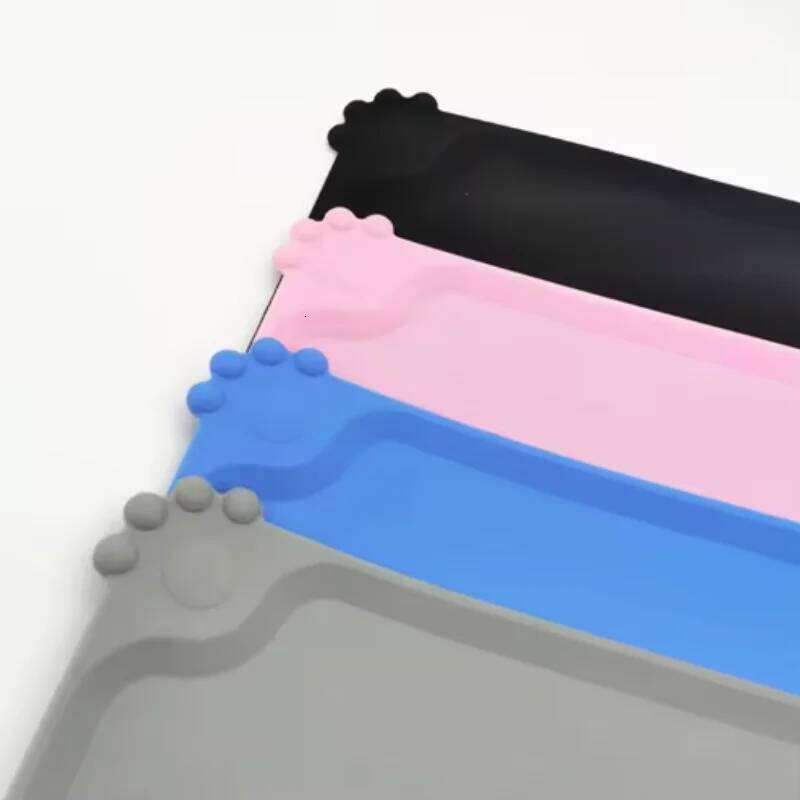 Silicone Meal Waterproof Anti-Slip Cat Food Puppy Feeding Bowl Mat No Cleaning Required Pet Accessories 26Y0312