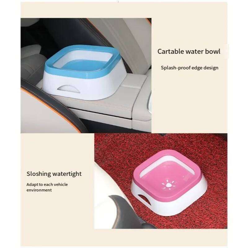 1000ml Anti Splash Water Bowl Large Capacity Pet Drinker For Dogs Cats Puppies No Spill Drinking Accessories 26Y0312