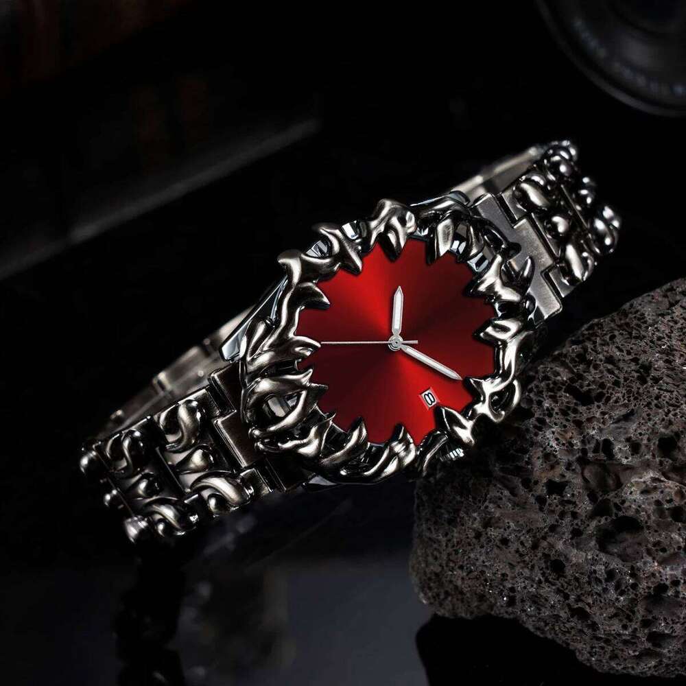 Stainless Steel Watch 40mm Creative Quartz Movement Clock Casual Sports Waterproof Men Mechanical Wind Military Wristwatches