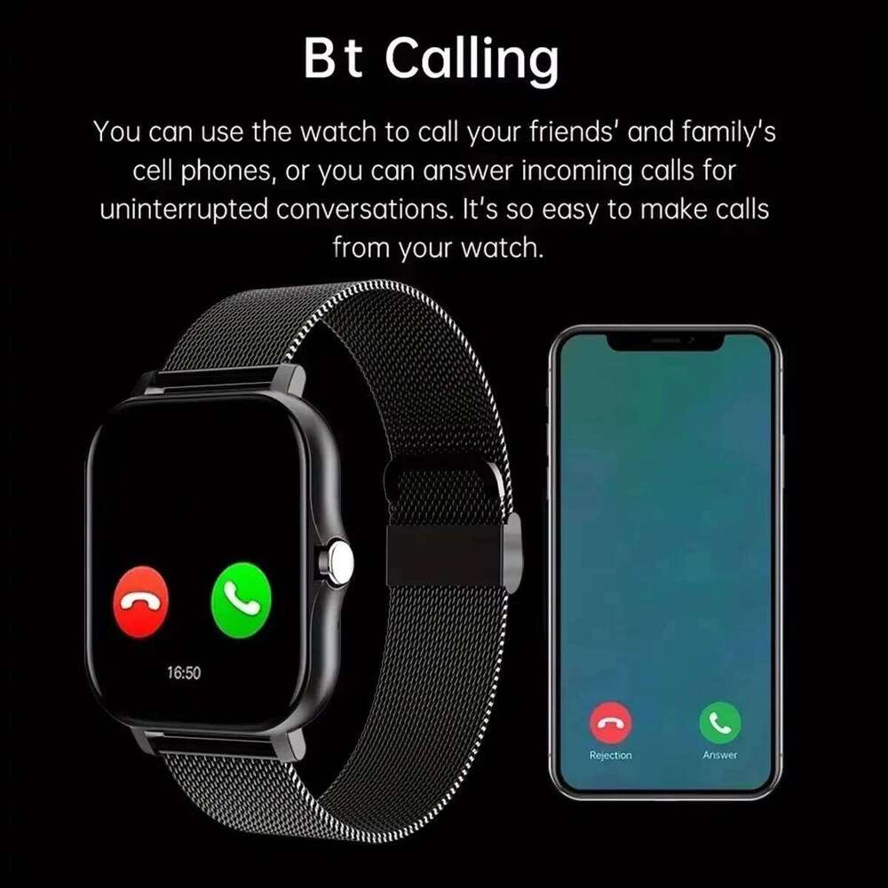 LAXASFIT New Bluetooth Answer Smart Watch Men Touch Call Fitness Tracker Waterproof Sport Smartwatch Women For Android IOS