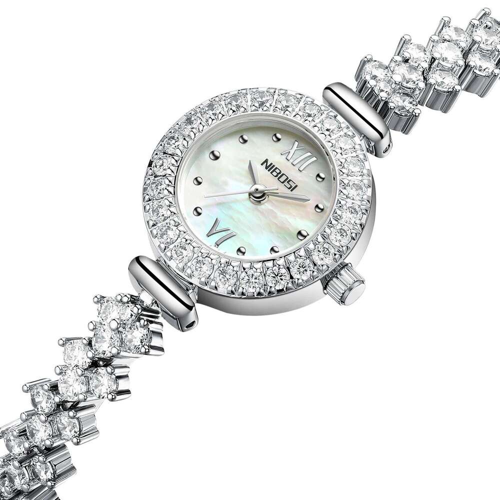 NIBOSI Fashion Dress Watch Ladies Quartz Diamond Luxury Women Top Brand Wristwatch Crystal Jewelry Watches Reloj Female