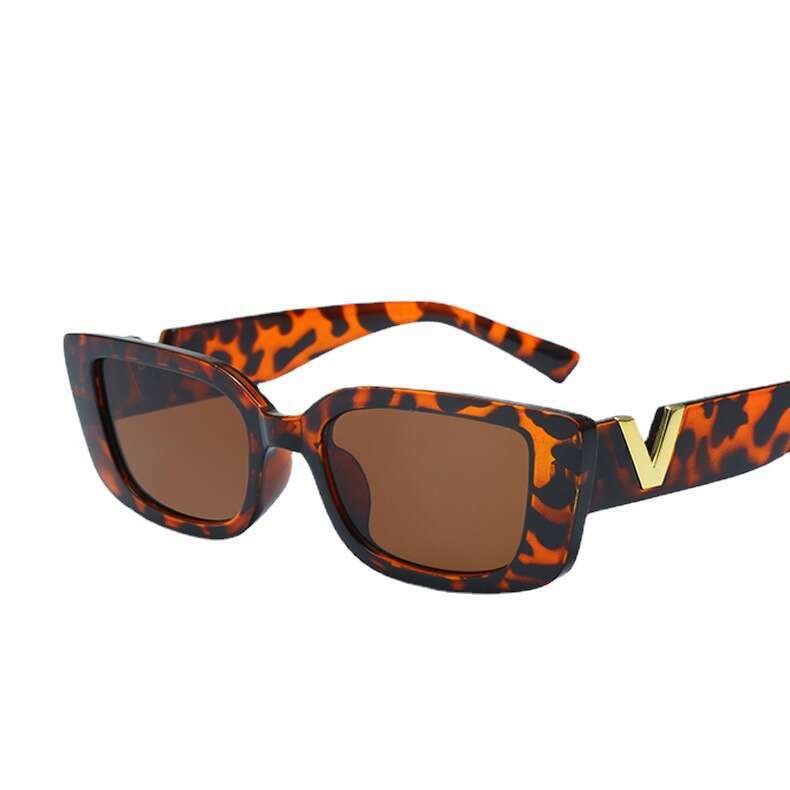 Fashion Rectangle Sunglasses Women Luxury Brand Vintage Small Frame Sun Glasses Ladies Classic Black Square Eyeglasses Oculos