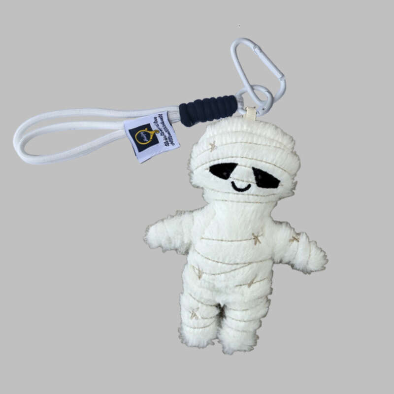 In-stock UK JC Halloween new mummy plush toy keychain pendant doll decoration cross-border