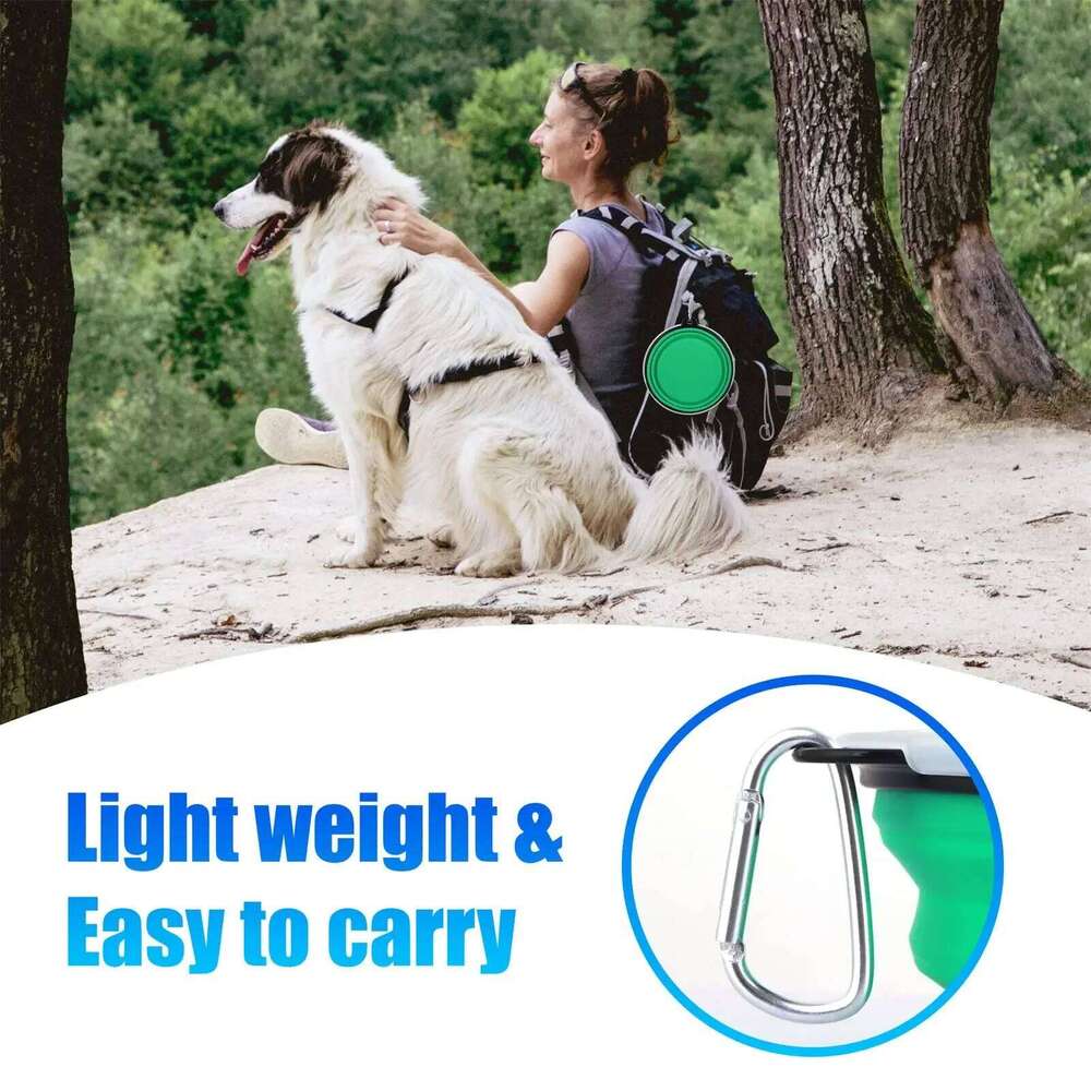 Foldable Silicone Dog Food Water Basin Lips Pets Outdoor Travel,Portable with for Pet Supplies, Feeding Bowl 26Y0312