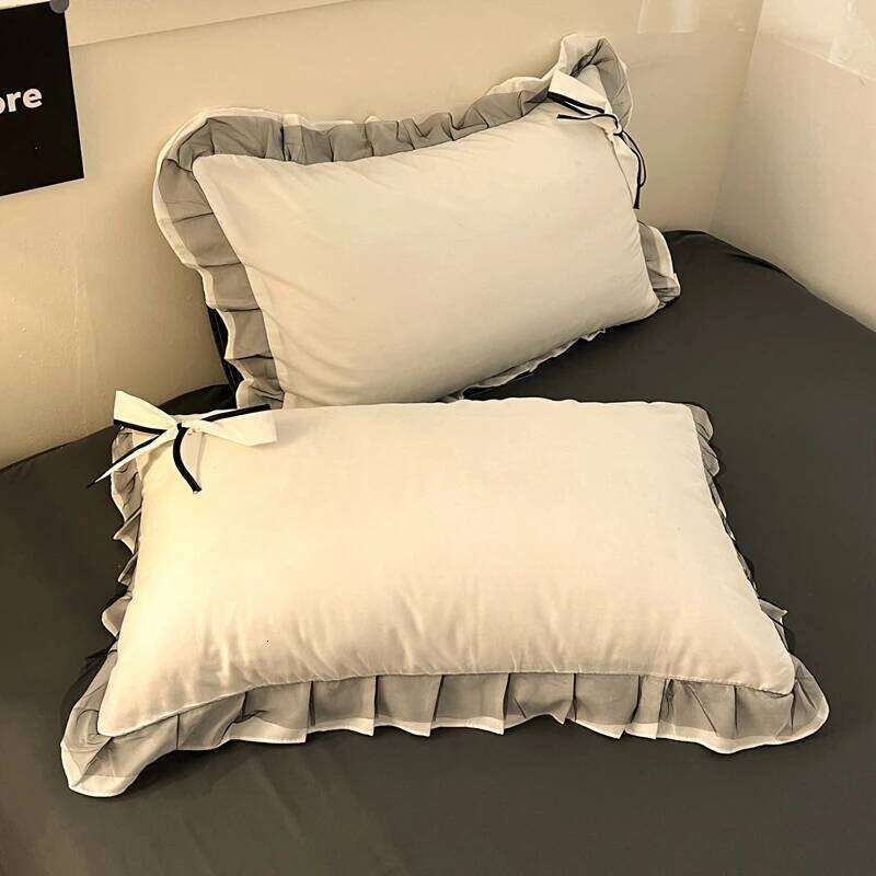 Bowknot Bedclothes Lace Style Sheets Skin-friendly Bedding ropa de cama Single/Double/Queen/King Size Bed Linen Set H260312