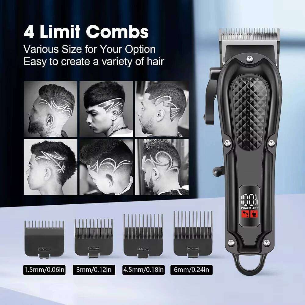 Professional USB Rechargeable Hair Clipper And Beard Trimmer Cordless Grooming Kit Ideal Gift for Men C260312