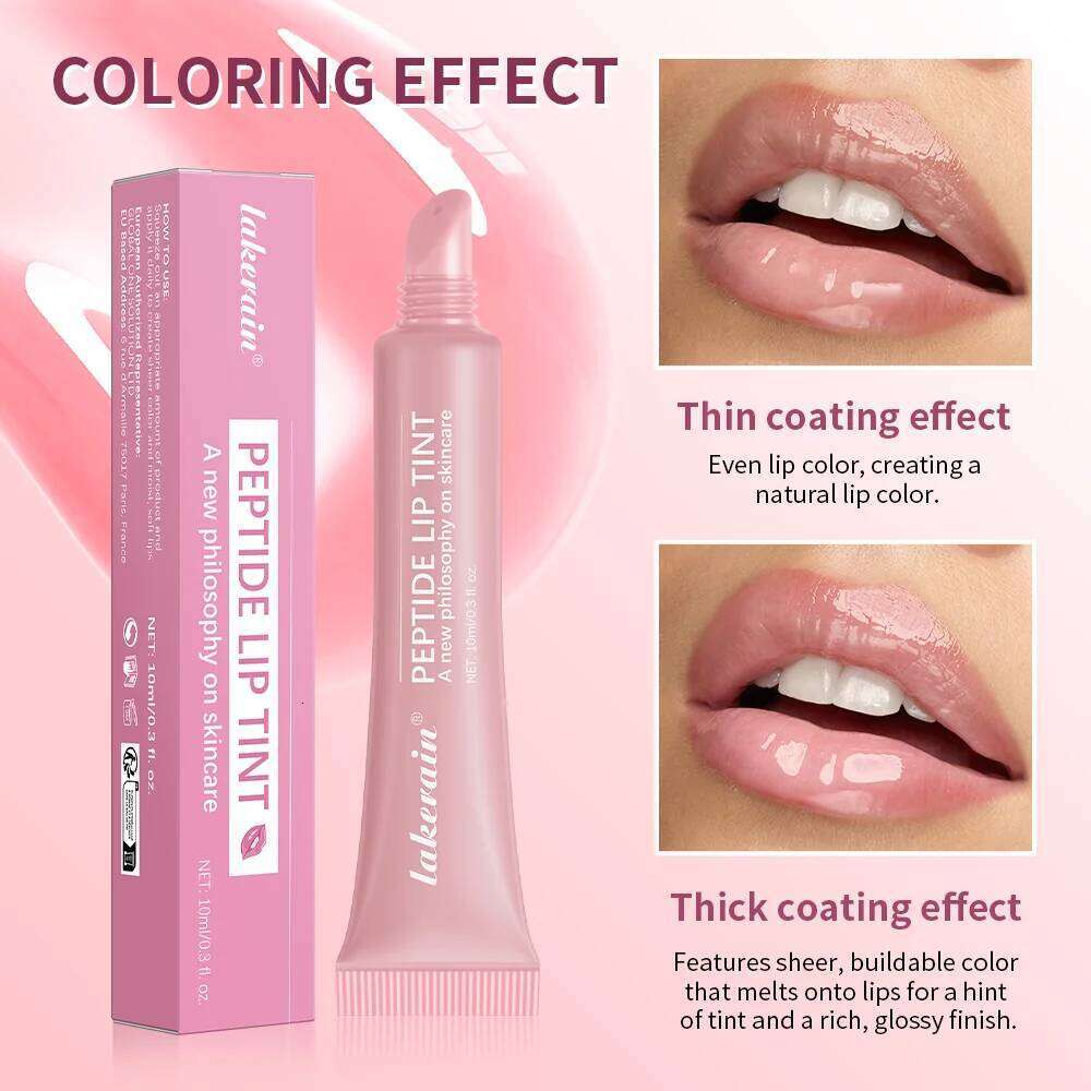 4pcs Mirror Glaze Moisturizes Jelly Enrichment Lasting Water Light Glass Oil Remove Line Lip Protection Serum W260311