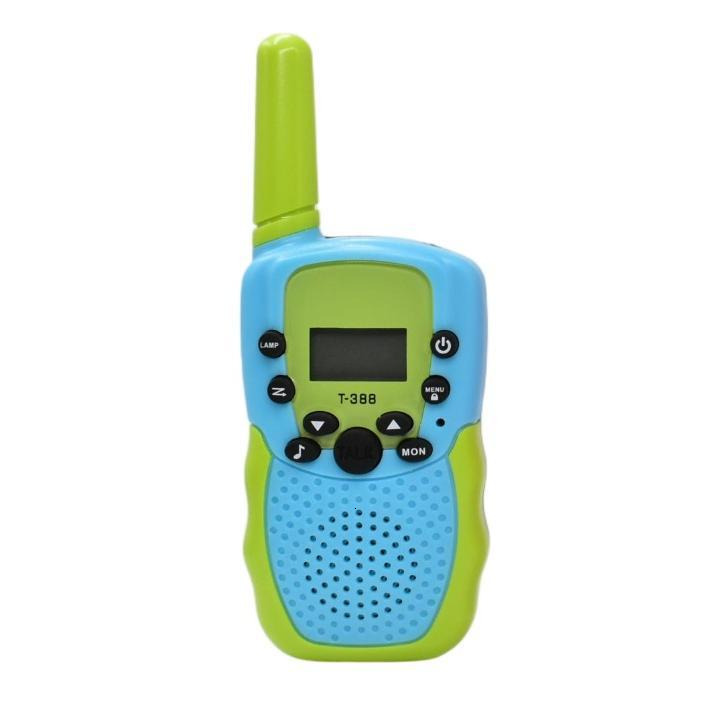 Color blocked T388 walkie talkie, children's toy puzzle handheld device, color outdoor wireless walkie talkie