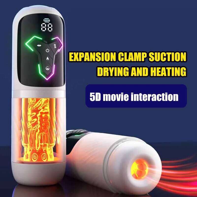 Telescopic Sucking Male Masturbator Vagina Masturbation Equipment Sex Toys Men Goods for Adults Piston Automatic Mastubator Z260312