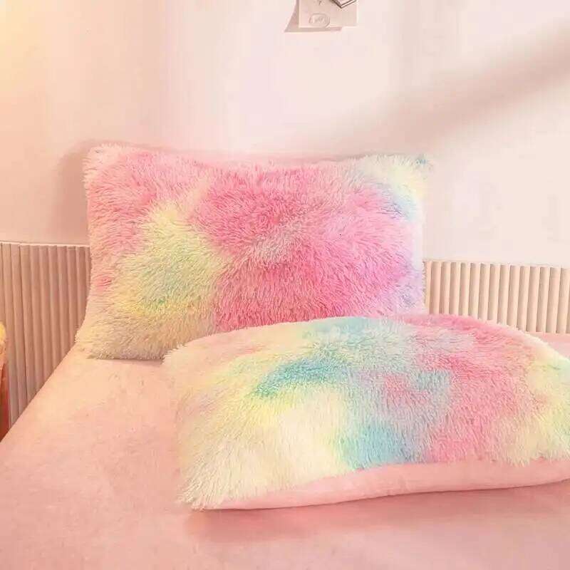 Mink Fur Four Piece Winter Duvet Cover Pillowcase Crystal Bed Sheet Milk Plush Set Wholesale duvet cover H260312