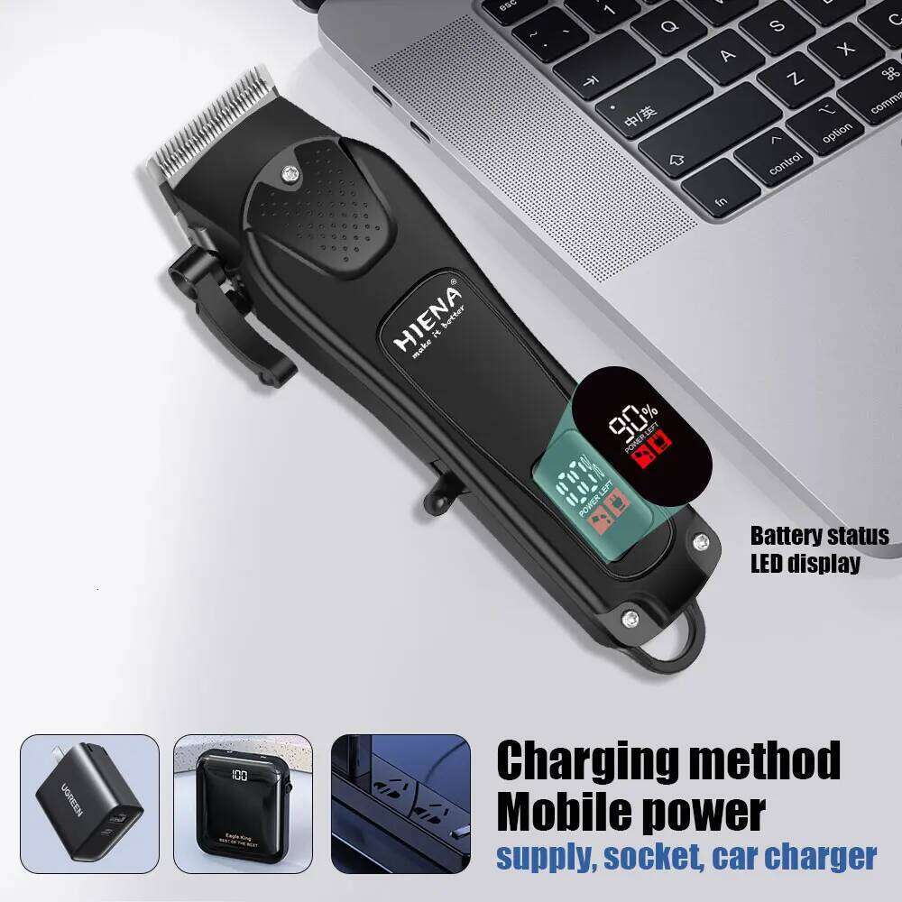 Trimmer New Professional Cutting Machine Electric Shaver Trimmers With LCD Display Men's Hair Clipper C260312