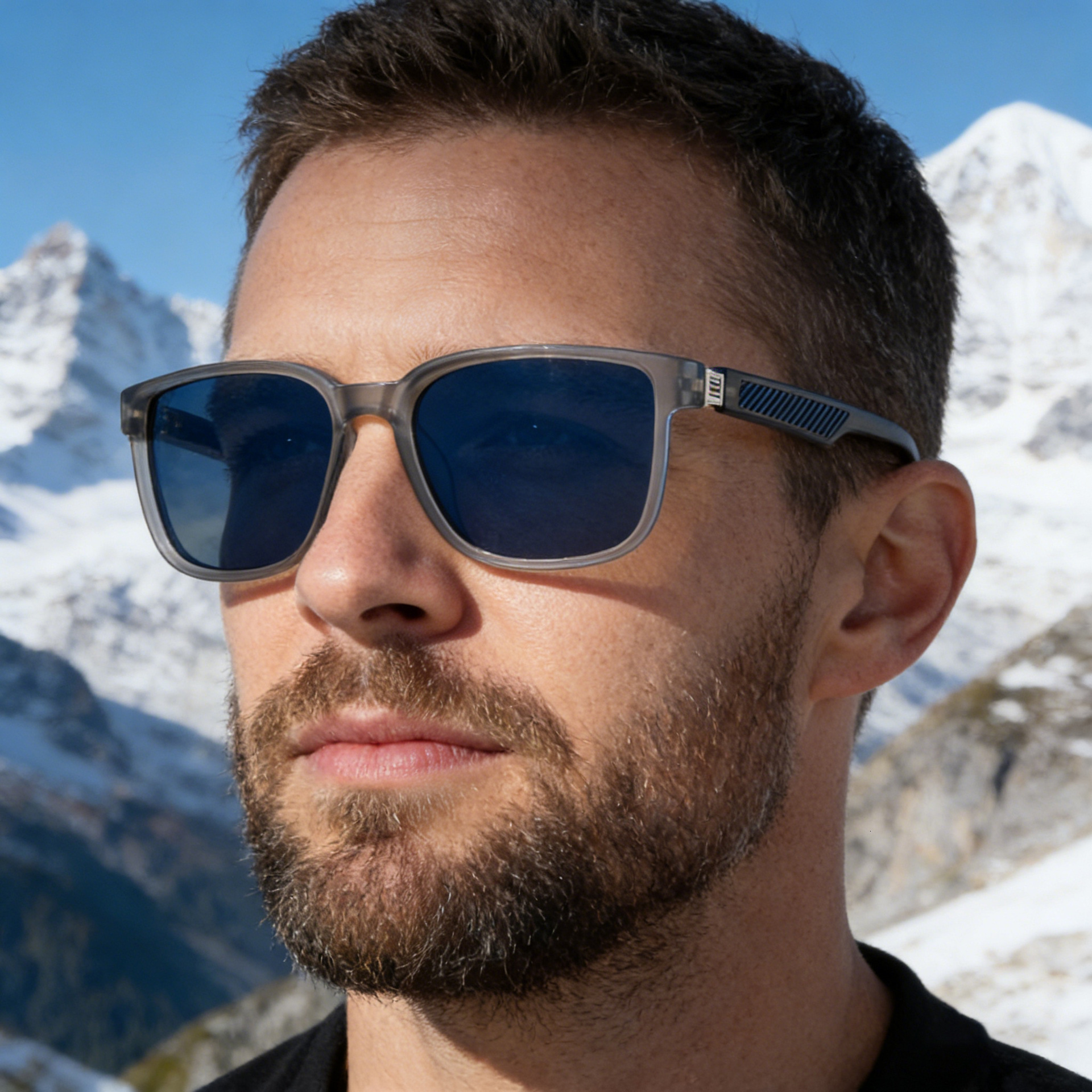 2026 New Fashion Square Frame Polarized Versatile and Stylish, Outdoor Driving Sun Protection Sunglasses for Men,