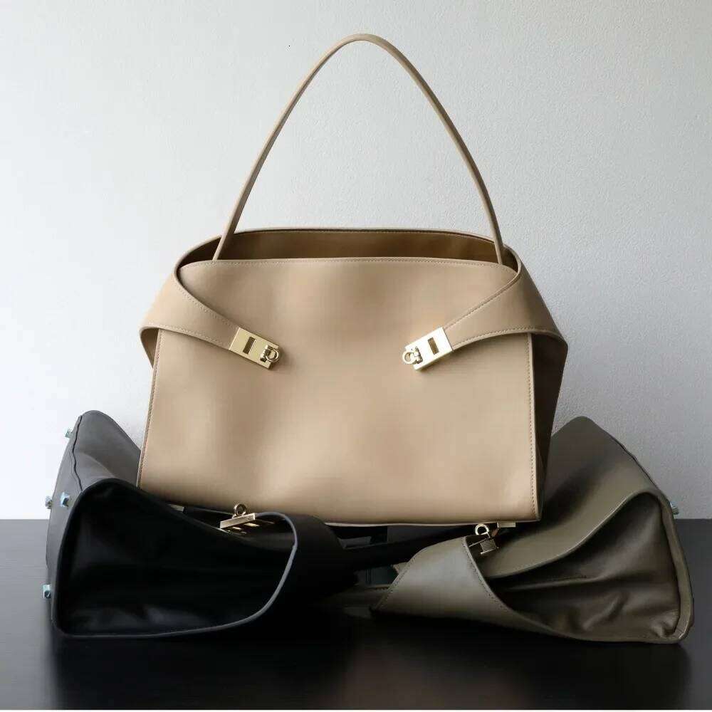 Niche Light Luxury High-End Leather Large-Capacity First-Layer Cowhide Women's Handbag Tote Bag Commuter Leisure Versatile