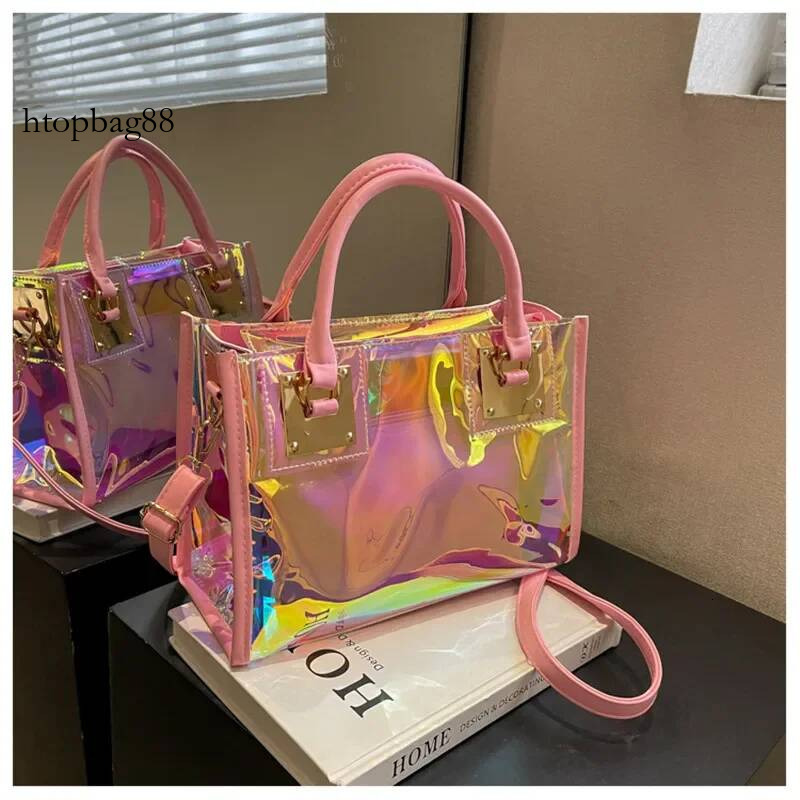 Fashionable Plastic Dazzling Colors Casual Crossbody Bags for Women Ladies Luxury Designer Tote Handbags Travel Shoulder Bag Sac