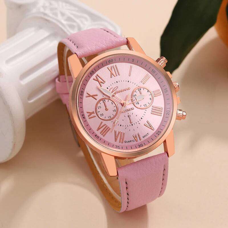 Watch For Women Fashion Casual Leather Belt Watches Simple Ladies Round Dial Quartz Wristwatches Dress Clock Reloj Mujer