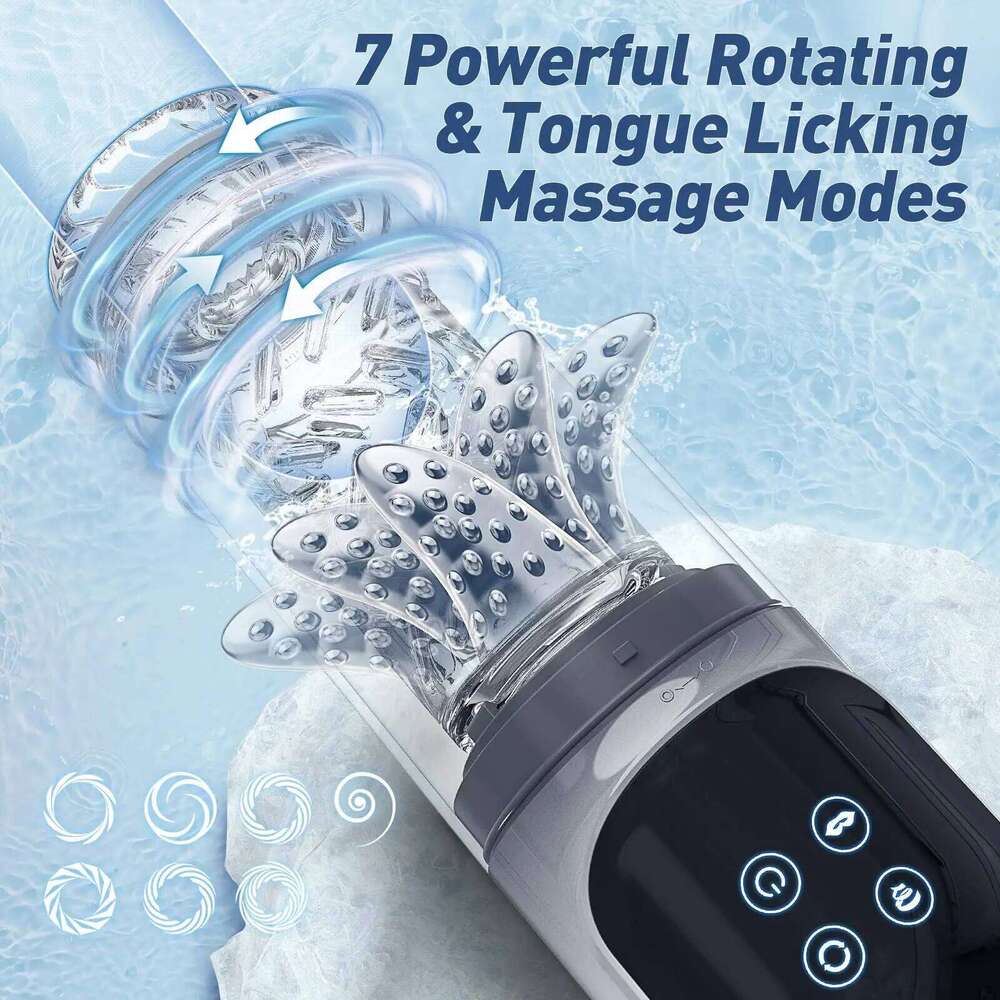 Automatic Male Masturbator Cup 7 Sucking Rotating Licking Modes Pocket Pussy Stroker Blowjob Penis Pump Sex Toys For Men Z260312