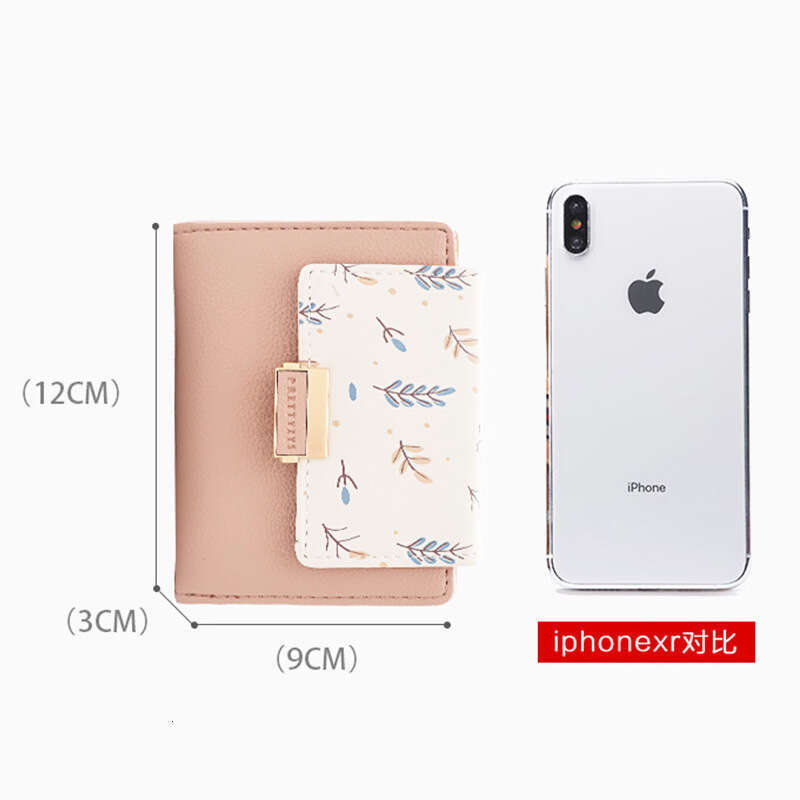 Luxury fashion wallet Short New Korean Version Cute Coin Purse Student Fresh Multi Functional Printed Small Wallet Women