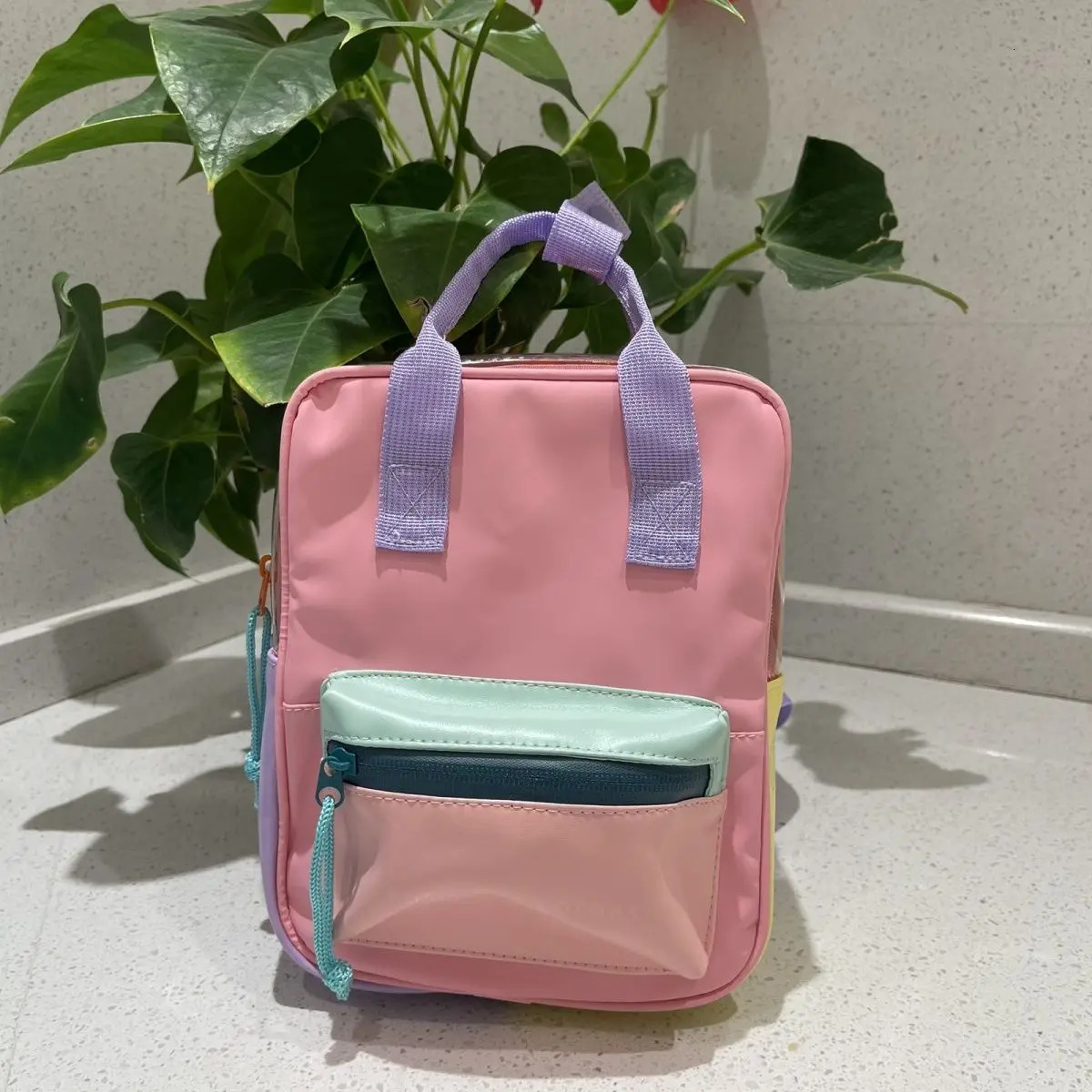 Cute Pink Kids Backpack for Girls Silicone Waterproof Toddler Bags School Accessories 260311