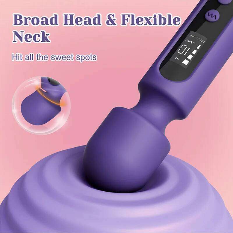 Tracy's Dog Wand Vibrator Kits Couple Adult Sex Toys Clit G Spot Glans Clitoral Stimulator Vibrating Dildo 10 Patterns 4 Speeds Z260311