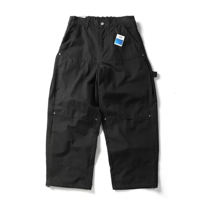 Washed Cotton Cargo Pant Men Japan Street Wear Fashion Cityboy Loose Casual Wide Leg Baggy Pants Boyfriend Amikaji Trousers 260310