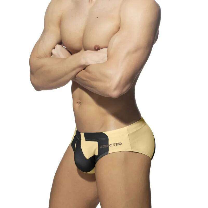 2025 new fashion men's briefs swimsuit printed shorts beach vacation ADS045 Z260312