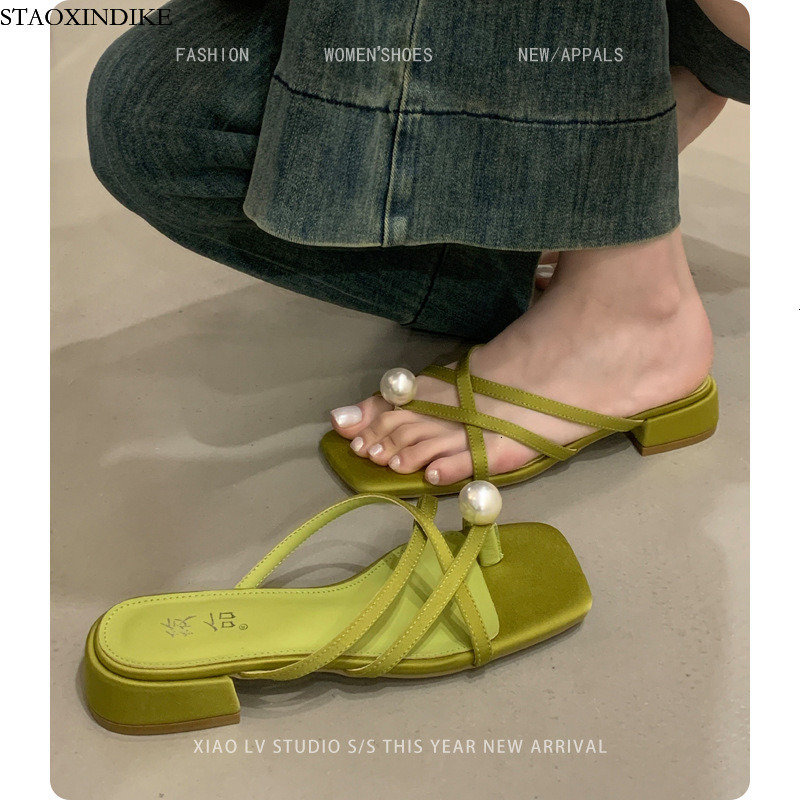 STAOXINDIKE 2025 New Designer Designer Mid Stiletto Suede Red Strap Open Formal True to Size Narrow Luxury Budget Heeled Shoes