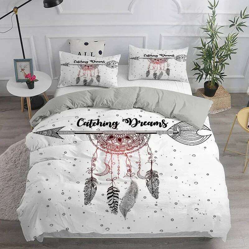 Dream Catcher Bedding Set Elegant Bohemian Duvet Queen 240x220 Ethnic Quilt Single Double King Comforter Bed Cover H260312