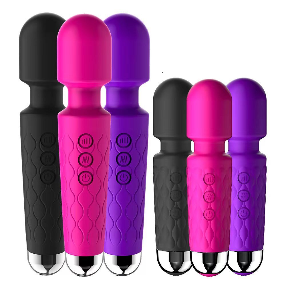 Free Shipping 8-Speed 20-Frequency Instant Charge AV Knight Stick Female Products Multi-Change Silent Waterproof Masturbation Strong Vibration
